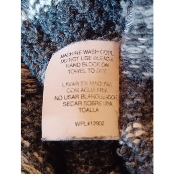 KNIGHTSBRIDGE Sweater Mens Med Cotton Blend Knit Pullover Crewneck Gray Grandpa - Picture 4 of 4